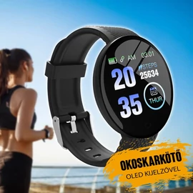 Okoskarkötő OLED kijelzővel D18S
