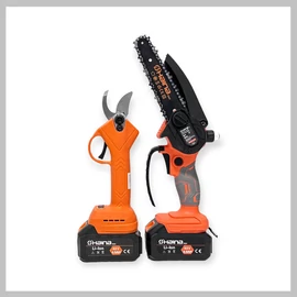 Haina dupla akkumulátoros láncfűrész és metszőolló 62V H-BCD2-6804