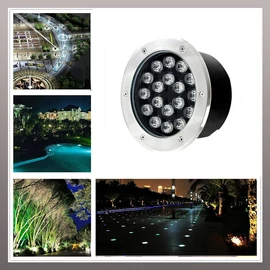 Talajba süllyeszthető led lámpa taposólámpa 18 W 6000K IP67 18W6000K