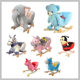 LOKA zenélő hintaszék gyerekeknek többféle aranyos állatka  LOKAZE