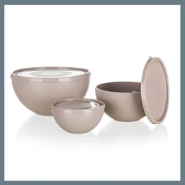 BANQUET CULINARIA műanyag tál szett fedéllel 0,5 / 1,2 / 2,5 l, 6 részes 55074907-A