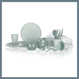 Kemping étkezőszett TRAVEL, 26 részes, menta 55069531