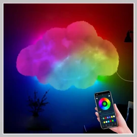 RGB LED dekorfény kis felhő 1m (T) TA554054