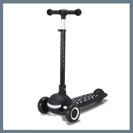 Összecsukható világítós roller gyerekeknek - Fekete 601100114893583-F