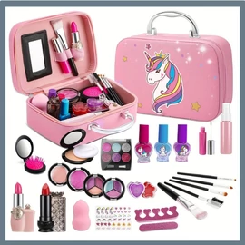 Gyerek sminkkészlet unikornisos táskában – 27 részes HK240875