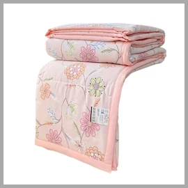 Mintás nyári takaró – Rózsaszín virágmintás, 150x200 cm (T) LC1219602-g