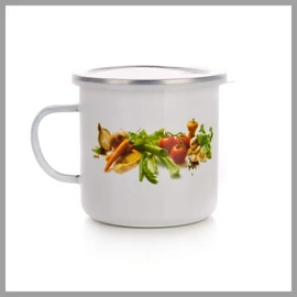 BANQUET Zománcos bögre ZÖLDSÉG mintával, 0,7 l 13RMVEG02