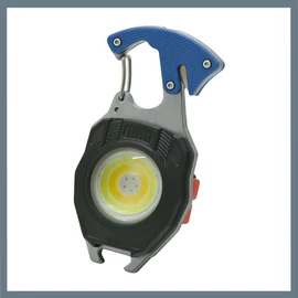 Multifunkciós COB LED zseblámpa – 740 lumen, öngyújtóval és szíjvágóval 08327