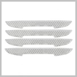 Öntapadós ajtóvédő DELTA – ezüst, 4 darabos szett 34312 