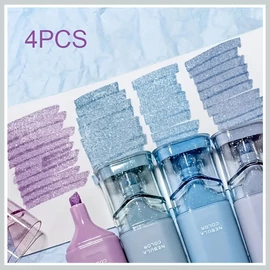 4 darabos csillámos highlighter készlet (Nebula Color) DW507694-nc