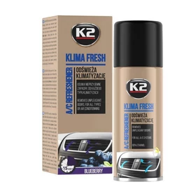 K2 Klima Fresh – Légkondicionáló tisztító és illatosító spray, Blueberry illat, 150 ml K222BB