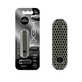 Autóillatosító HEX AROMA – silver  am83576