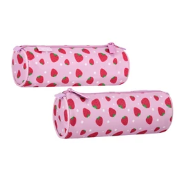 Henger tolltartó eper mintával – rózsaszín alapon 550955