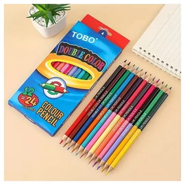 TOBO Dupla Színű Színesceruza Készlet – 12 db ceruza = 24 szín QP267763