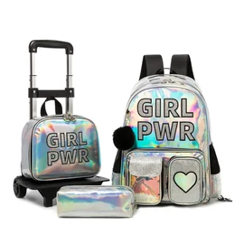 4 részes gurulós iskolatáska szett – GIRL PWR DN3718236-pwr