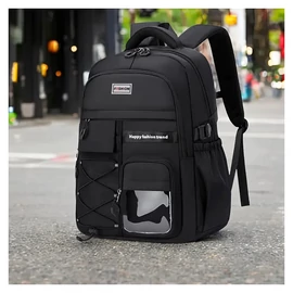 2025 diák unisex hátizsák fekete QQ1593288-F