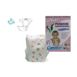 Andi Prémium nadrágpelenka – lányoknak – MIDI méret – 4–9 kg – 10 darab 5999885708529
