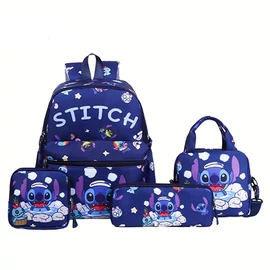 Disney Stitch 4 részes hátizsák szett – Sötétkék QK2644948-S