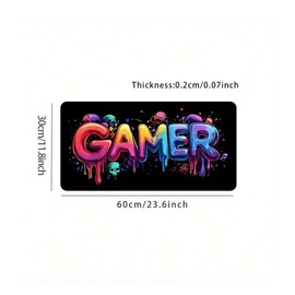 "GAMER" Mintás Gamer Egérpad – 60 × 30 cm FM2316318