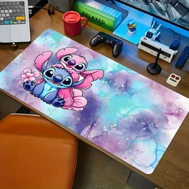Stitch és Angel Gamer Egérpad – Lila-kék galaxis mintával EP1019866-80x40