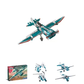 Repülők és helikopterek 10 az 1-ben építőjáték CMC50811