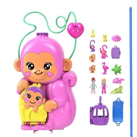 Polly Pocket Adventures in Rio – Mama Majom és Bébi játékkészlet 428004