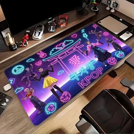 K-Pop Neon Stílusú Gaming Egérpad 30x80 cm MU8245146-3080