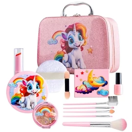 15 darabos rózsaszín unikornisos sminkjátékkészlet gyerekeknek RP4220998