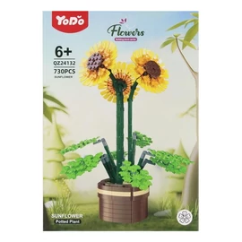 Yodo Virág Építőjáték – Napraforgó Csokor Cserépben 297500