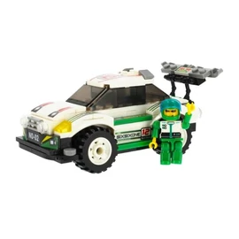 ALLEBLOX RacingTeam Építőkocka Készlet – Rally Autó Versenyzővel 298250