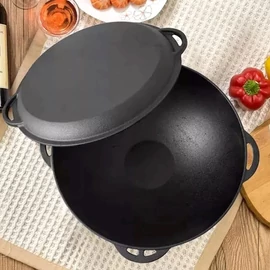 Perfect Home Öntöttvas 3in1 lábas/bogrács/szeletsütő 37 cm 28173