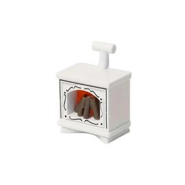 Mini LED Kandalló Dekoráció – Lángoló Láng Hatás (Fehér) DR229514-FH