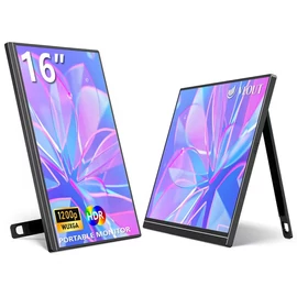 16 hüvelykes hordozható monitor fekete 1920x1200 IPS YY7904221