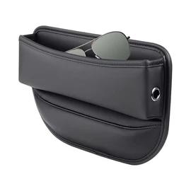 Prémium PU Bőr Autós Ülésrés Kitöltő és Rendszerező – Fekete holm40013