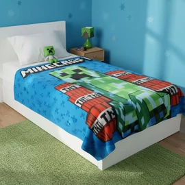 Minecraft Polár Takaró / Pléd – 100 × 140 cm 1QKQ37920