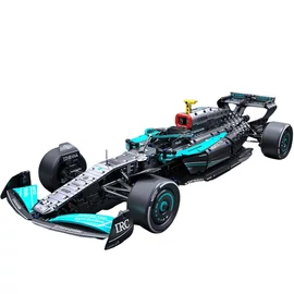 1:8 Méretarányú Ezüst-Kék Versenyautó Modell – 1764 Darabos Építőkészlet VF11779592