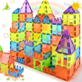 92 darabos mágneses építőkocka készlet NR8394125