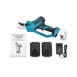 HAYAMI Akkumulátoros Metszőolló Készlet – Kék (2 Akkuval) HA-1079-K