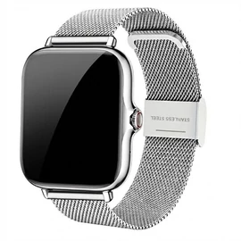 ERUN Ezüst Okosóra 1,84” HD Kijelzővel + Ajándék Fehér Szíj DV10033748-S