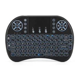 Mini vezeték nélküli billentyűzet touchpaddal háttérvilágítással MWK1