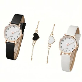 4-darabos Kombinált Női Divatszett (Fekete & Fehér) WP6255755