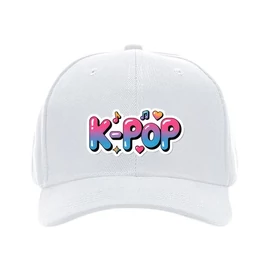 K-POP Stílusú Baseball Sapka Színátmenetes Felirattal – Fehér 62MGG50266-2