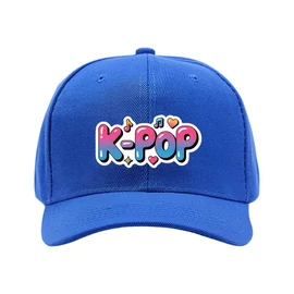 K-POP Stílusú Baseball Sapka Színátmenetes Felirattal – Kék 62MGG50266-4