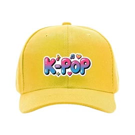 K-POP Stílusú Baseball Sapka Színátmenetes Felirattal – Sárga 62MGG50266-6