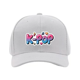 K-POP Stílusú Baseball Sapka Színátmenetes Felirattal – Szürke 62MGG50266-7