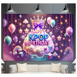 K-pop Születésnapi Háttér Dekoráció 240x180cm YH13121869-2