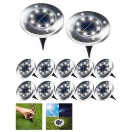 Napelemes LED kerti lámpa szett 12db 489291