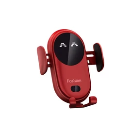 Vezeték Nélküli Autós Töltőállvány és Mobiltartó (Piros) DJ195932-R