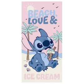 Disney Lilo és Stitch Beach Ice Cream fürdőlepedő, strand törölköző 70 × 140 cm AYM451045