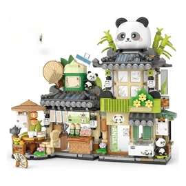 Panda teaház építőkocka készlet 860 darabos DX6149480-2
